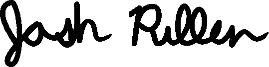 Signature of Josh Pullen